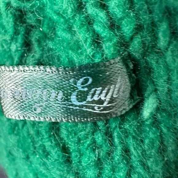 💚American Eagle | Green Cable Knit Sweater - Picture 6 of 7